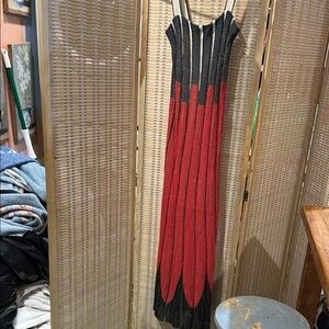 Marciano LA Red and Black Evening Dress